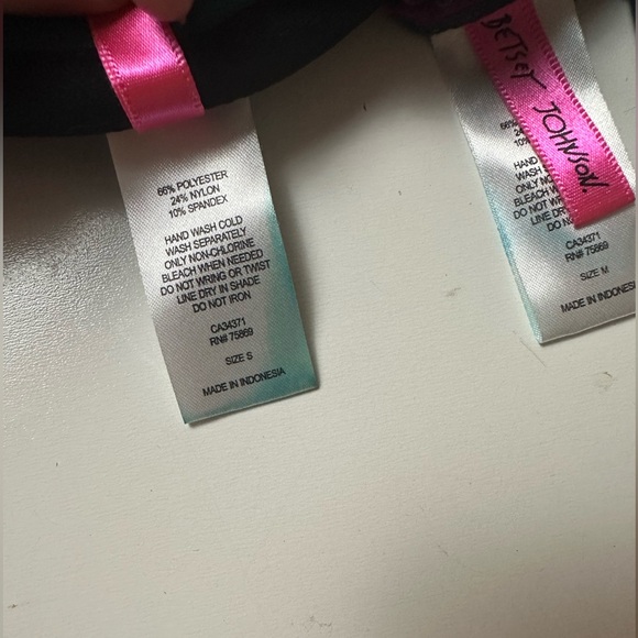 Betsey Johnson Lot 3:Metallic Pink Leopard Wild Instinct 2 Tops & Bottom NWT S/M - Picture 10 of 15